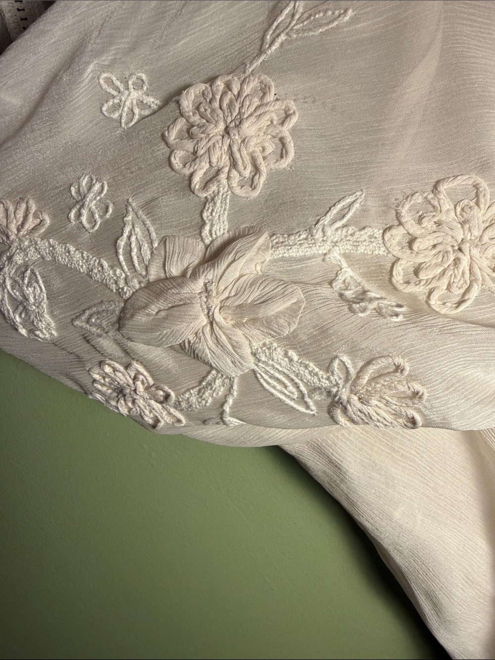 Free People Bali Dragon Lily Embroidered Peasant Blouse M NWT - Picture 9 of 12